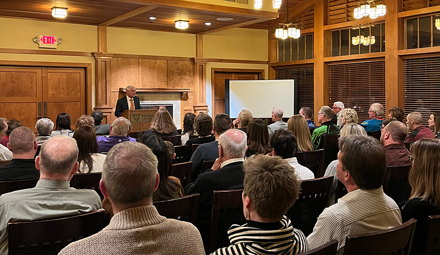 Meeting being held at West Bend Country Club.